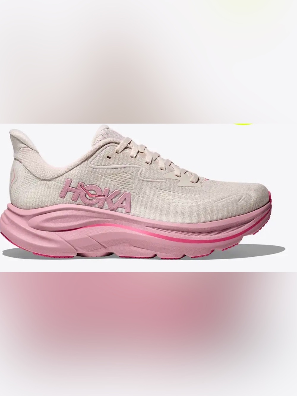 Hoka Clifton 10 | color: Rose Cream / Dried Rose | size: 7.5 wide - Picture 6 of 6